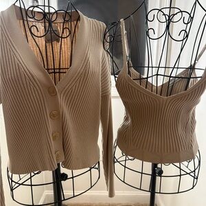 Abercrombie & Fitch Beige Knit Set